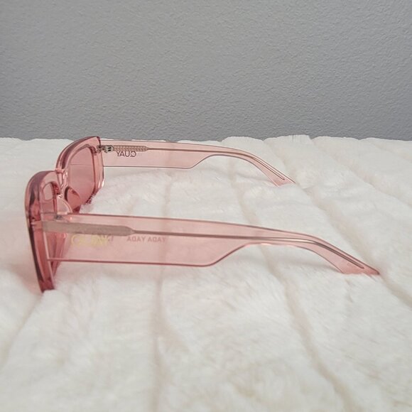 QUAY // ltd ed rare coral rectangular retro-chic yada yada sunglasses main image 5